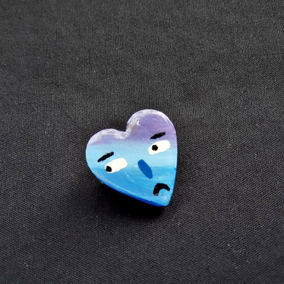 Heart Shape Pin Brooch - Image 3