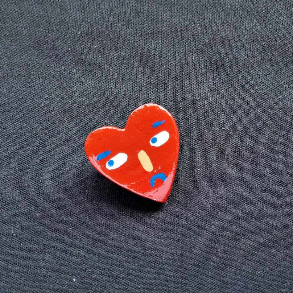 Heart Shape Pin Brooch - Image 8