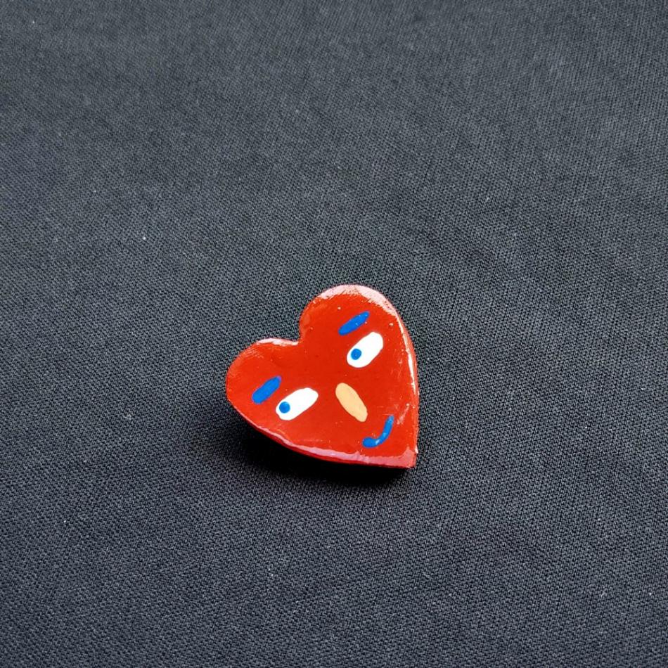 Heart Shape Pin Brooch - Image 5