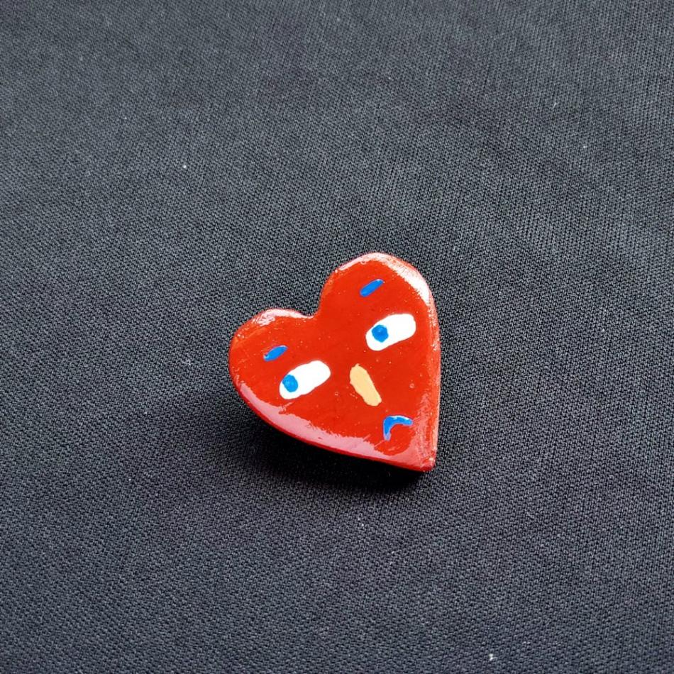 Heart Shape Pin Brooch