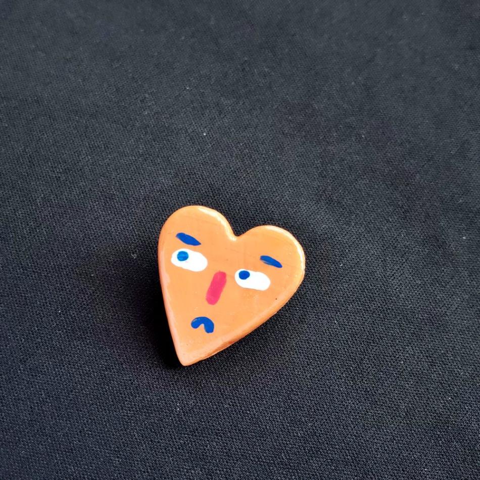Heart Shape Pin Brooch - Image 7