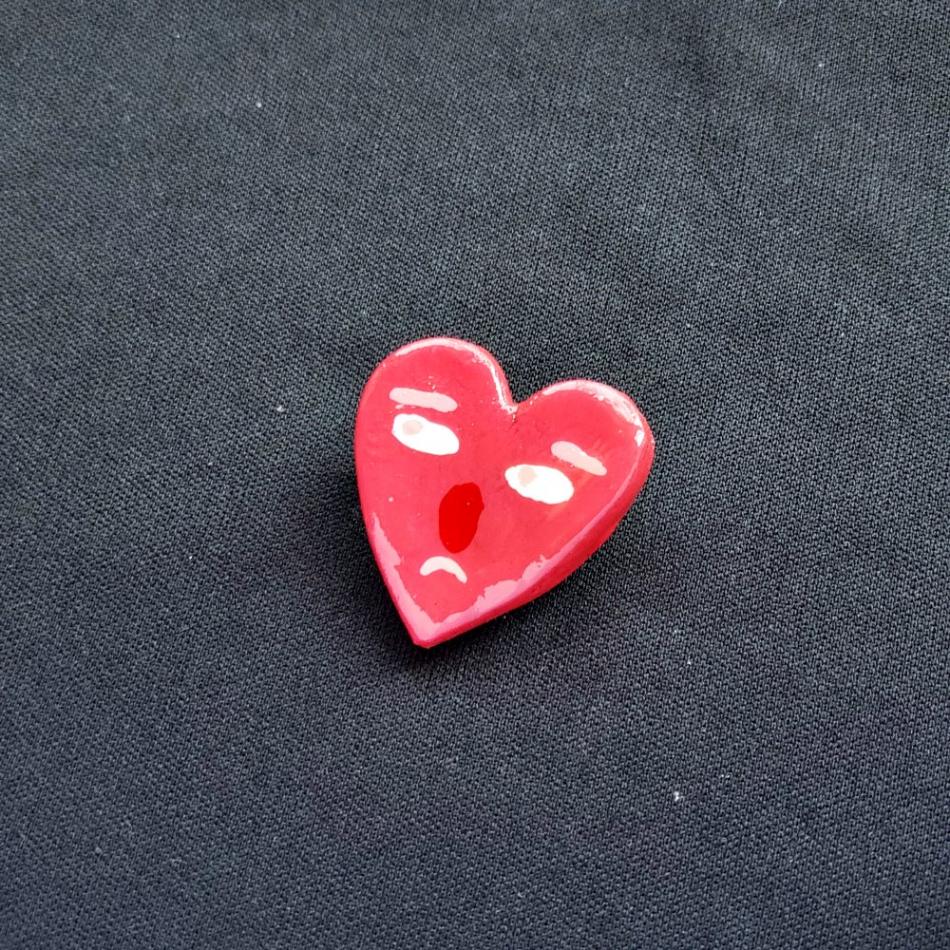Heart Shape Pin Brooch - Image 6