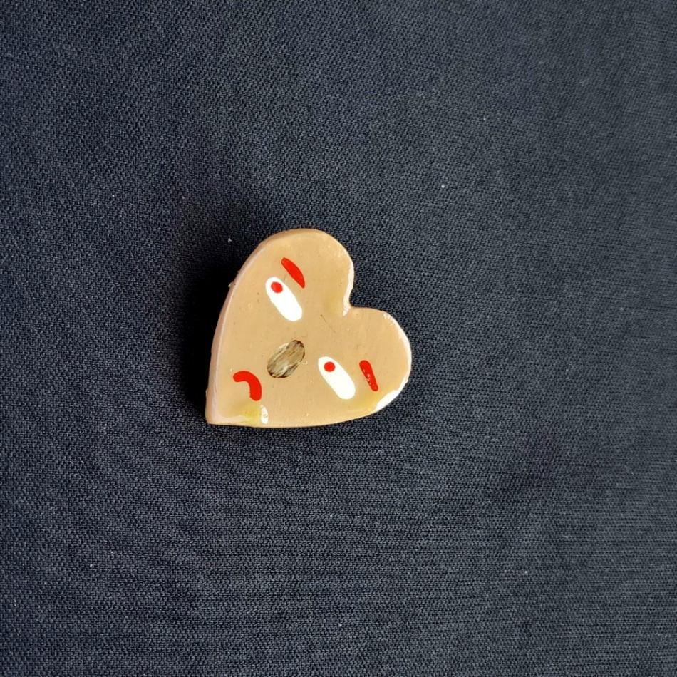 Heart Shape Pin Brooch - Image 2