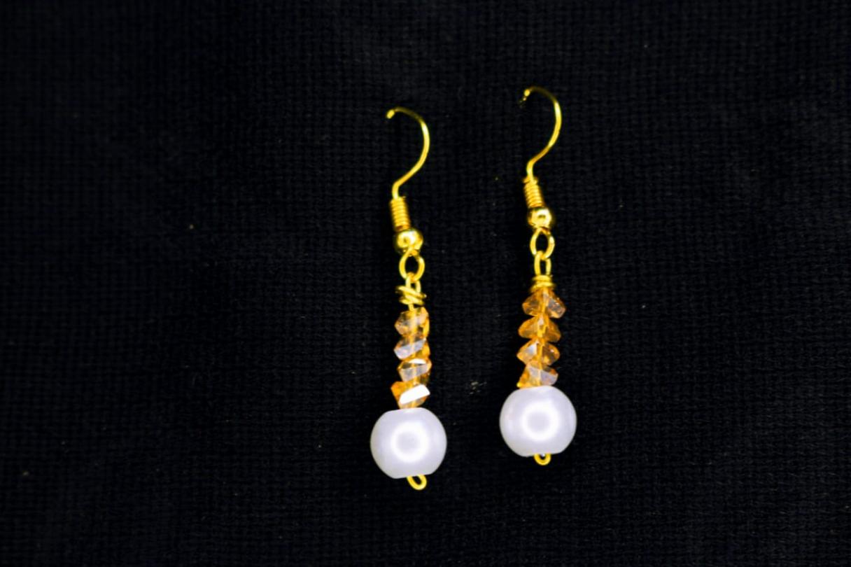 Wire and Beaded Earrings
