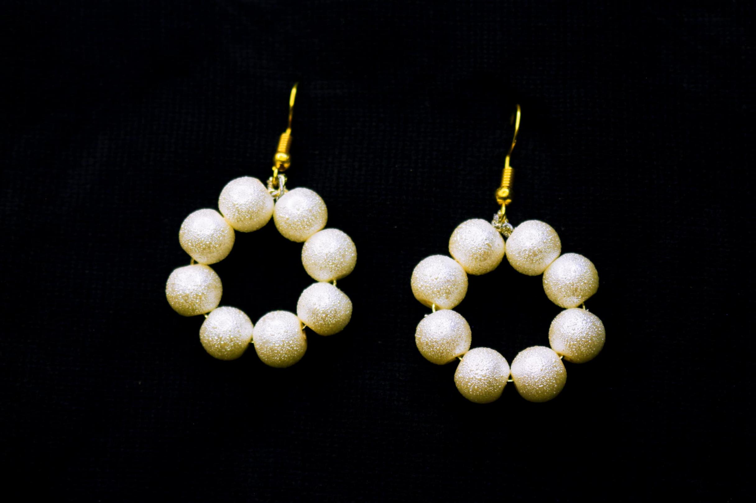 Wire and Beaded Earrings