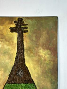 "Qambus" Mosaic & Acrylic Wall Art - Image 4